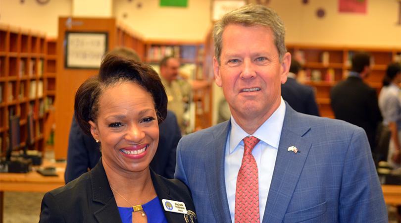 Chapel Hill High School Hosts Gov. Kemp To Demonstrate Lock Down Technology - 1