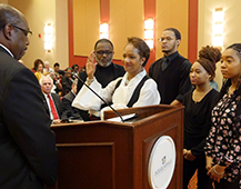 Mayor sworn in by Pastor John Bailey