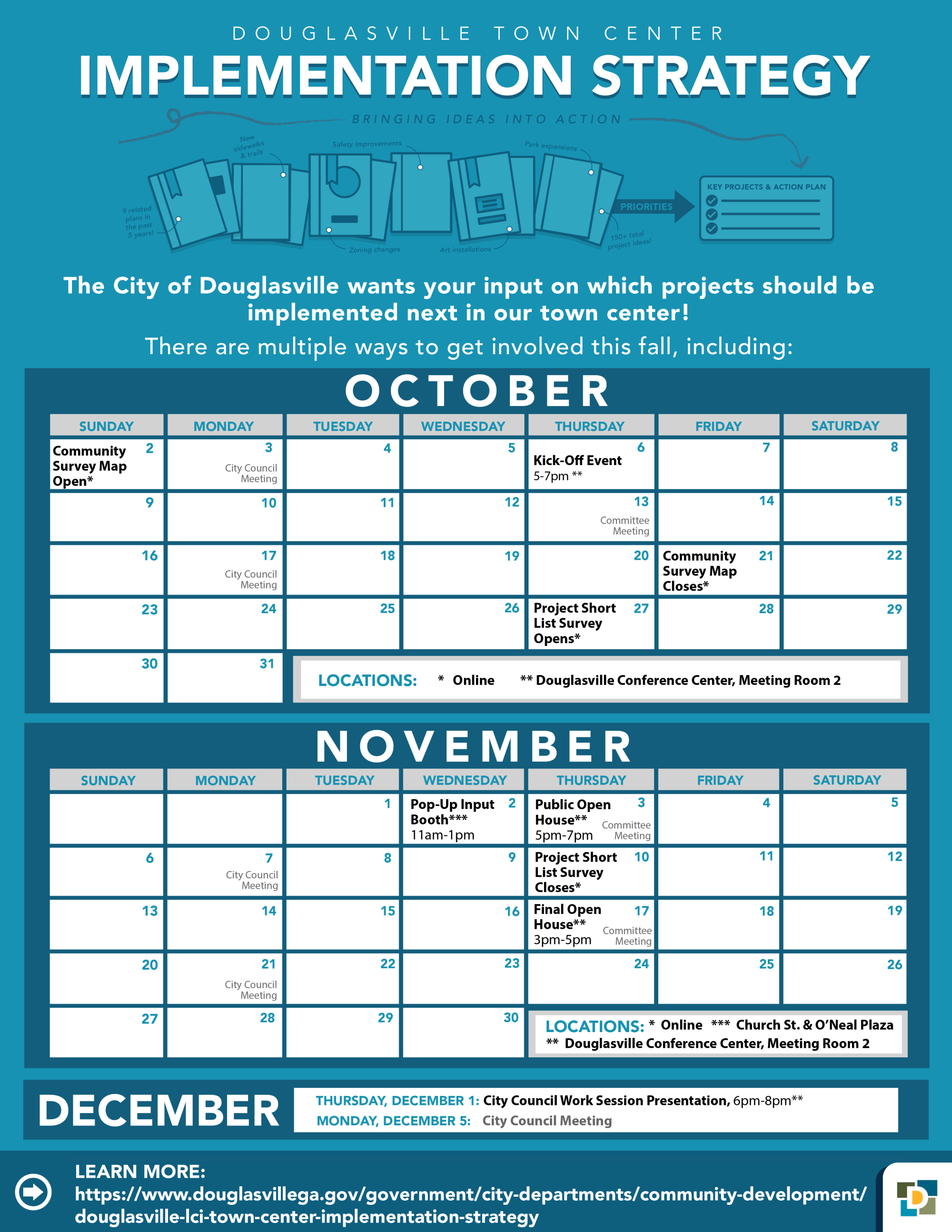 Douglasville General Project Calendar Promo