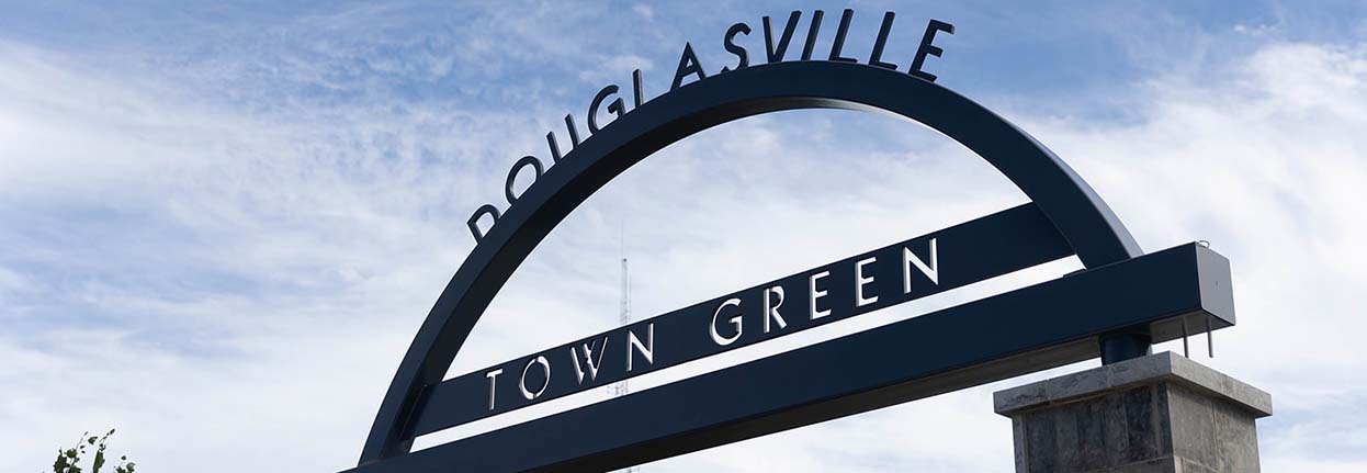 Douglasville Town Green Sign